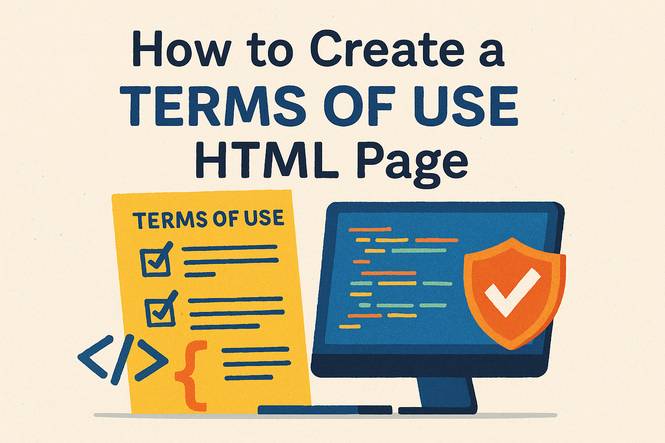 How to Create a Terms of Use HTML Page