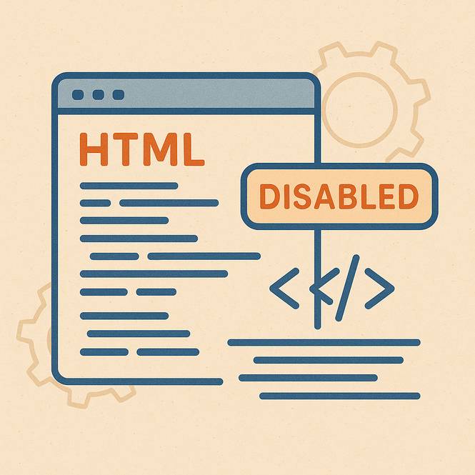What Does the disabled Attribute Mean in HTML?